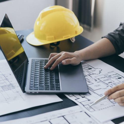 Reviewing building plans